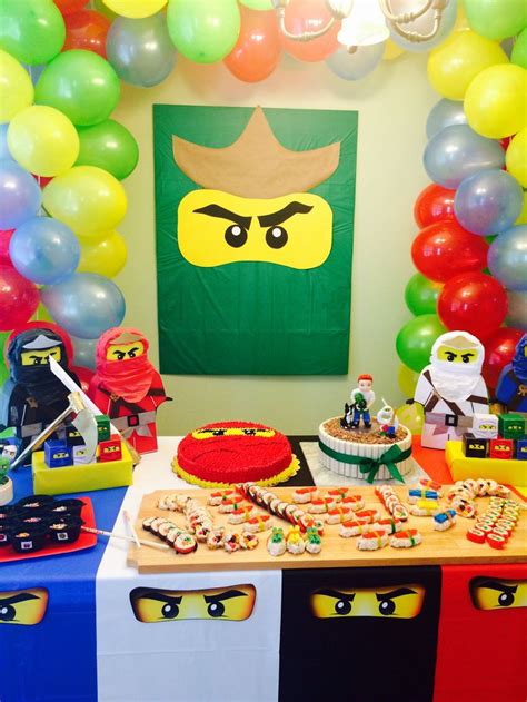 Ninjago Birthday Party Fiesta De Legos Fiesta De Cumpleaños Lego