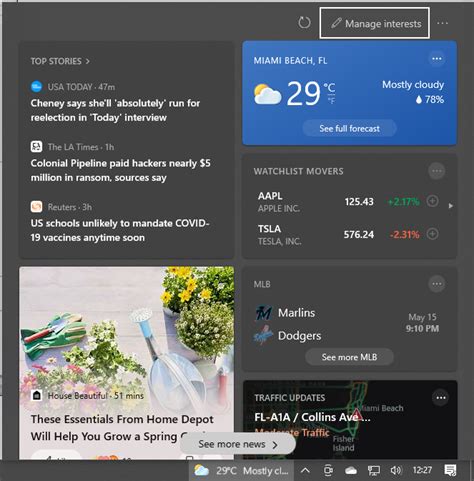 How To Remove The Weather Widget From The Windows 10 Task Bar The Wp Guru
