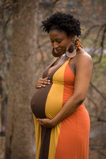 Pregnant Belly Black Teen In Dress Pregnantbelly