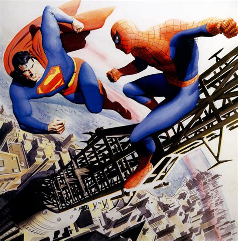 coleccionista de imagenes superman vs spider man la batalla del siglo portada y versión de