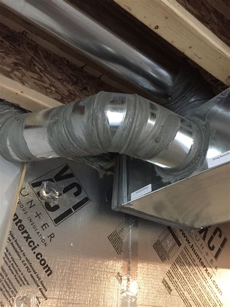 The Seams In This Hvac Duct Are Sealed With Mastic Building America