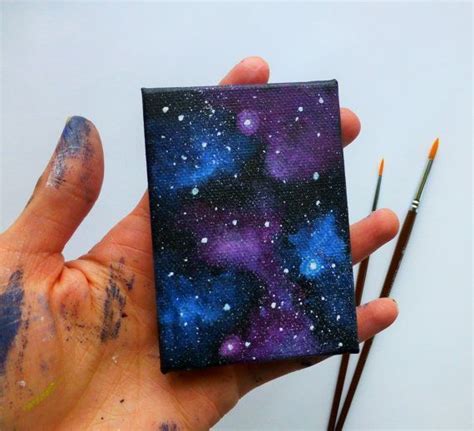 Galaxy Art Painting Small Canvas Art Mini Canvas Art