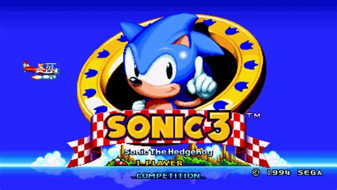 Lapper Artist And Editor Maniafied Sonic 3 Title Screen