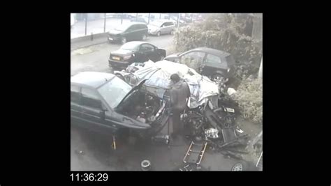 Haunting Cctv Shows Moments Before Young Dad Was Crushed By Car He