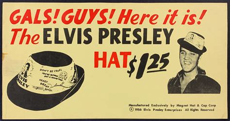Lot Detail 1956 Elvis Presley Enterprises Advertising Poster For The