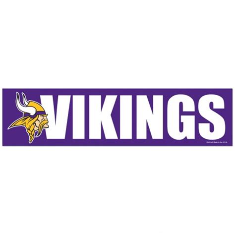 Minnesota Vikings Decal Bumper Sticker Sports Fan Shop