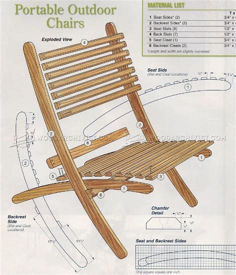 Outdoor Folding Chair Plans Outdoor Furniture Plans Пляжные кресла