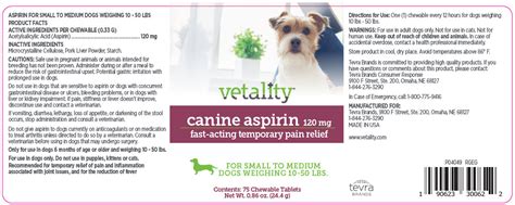 Vetality Tevra Brands Llc Veterinary Package Insert