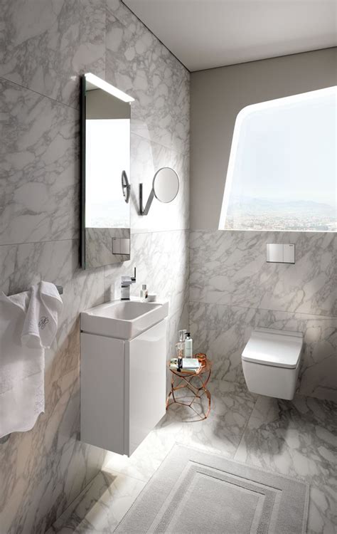 Quality design renovations (qdr) offers many remodeling options for your bathroom remodeling projects. Langley Interiors Small wc style bathroom design in full marble walls with geberit toilet and ...