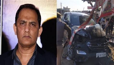 Azharuddin Injured In Car Accident అజారుద్దీన్ కారుకు ప్రమాదం