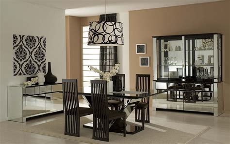 Black And White Dining Room Hd Wallpaper Hd Latest