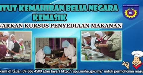 Pegawai hendaklah menyenaraikan tugas harian dengan menggunakan borang yang disediakan. Kursus Penyediaan Makanan dan Pastri IKBN Kemasik Terengganu