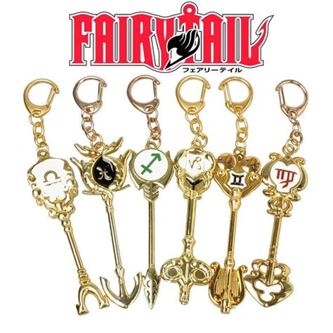 Anime Fairy Tail Lucy Key Keychain Zodiac Star Spirit Magician Summons
