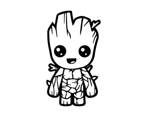Https://techalive.net/coloring Page/baby Groot Coloring Pages