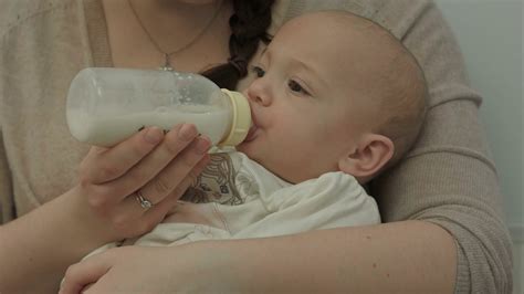Cute Baby Eating Milk From Bottle Stock Footage Sbv 304097962 Storyblocks