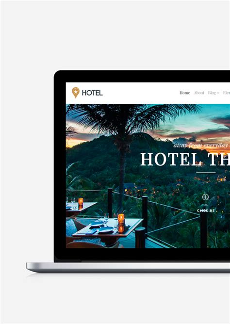 Hotel Wordpress Theme Responsive Website Builder On Behance