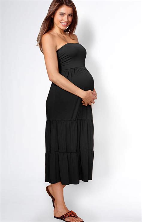 Black Maternity Dress Dressed Up Girl