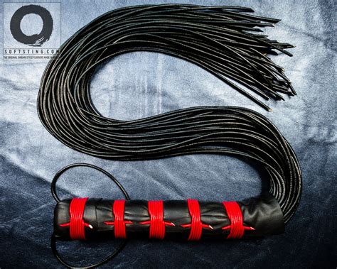 Katana One Signature Bdsm Leather Flogger Whip Statement Fetish Bdsm