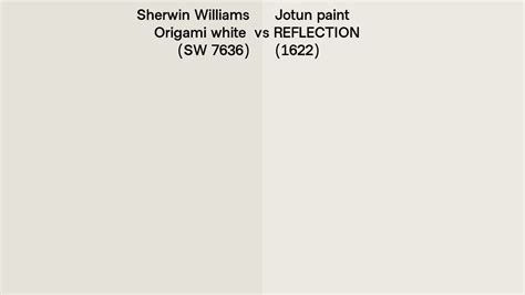 Sherwin Williams Origami White Sw 7636 Vs Jotun Paint Reflection