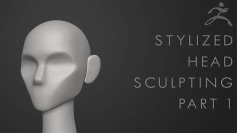 How To Sculpt A Stylized Head In Zbrush Tutorial Part 1 Youtube