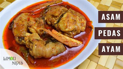 Resepi asam pedas ayam disediakan dengan resepi asam pedas yang lain tetapi meggunakan ayam ,sangat mudah disediakan dan lazat dimakan. ASAM PEDAS AYAM - YouTube