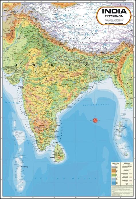 Physical Map Of India India Physical Map Southern Asia Asia
