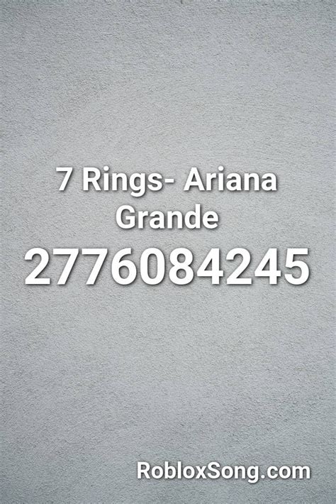 7 Rings Ariana Grande Roblox Id Roblox Music Codes Ariana Grande