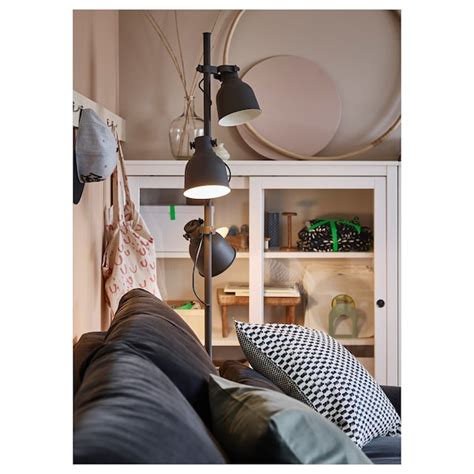 Hektar Floor Lamp W3 Spots And Led Bulbs Dark Gray Ikea