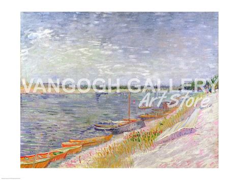 Moored Boats 1887 Fine Art Print By Vincent Van Gogh At