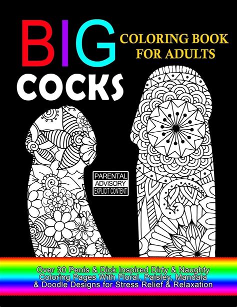Big Cocks Coloring Book For Adults Over 30 Penis And Dick Inspired