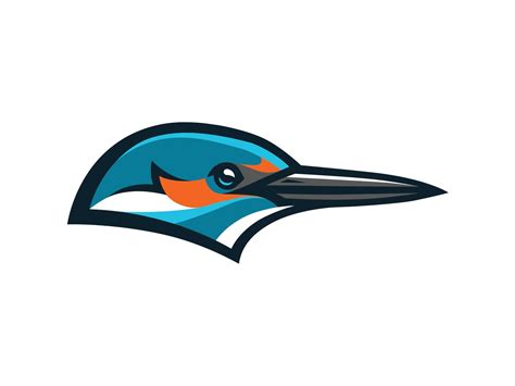 Common Kingfisher Mascot Logo Common Kingfisher Kingfisher Mascot