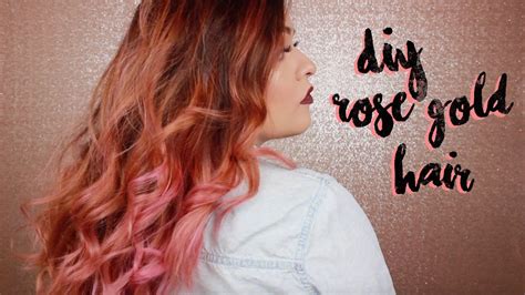 Diy Rose Gold Hair Youtube