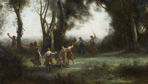A Morning The Dance Of The Nymphs Jean Baptiste C Corot Nymphen B A1