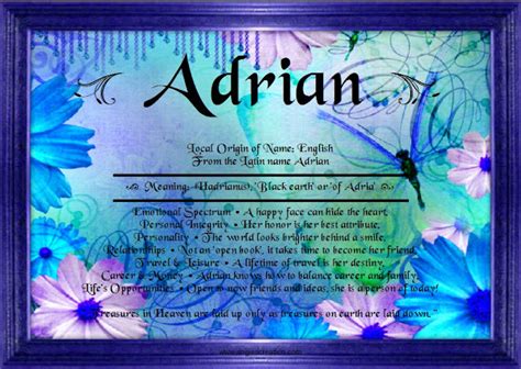 Adrian Unique Names