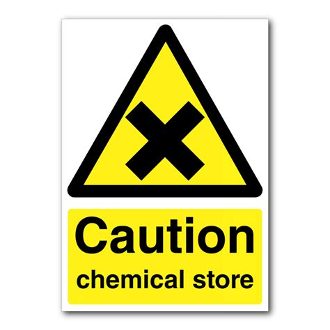 Safety Signs Caution Chemical Store Sign