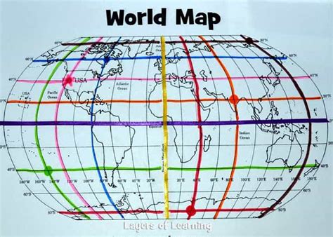 33 World Map With Grid Maps Database Source