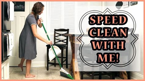 speed clean with me youtube