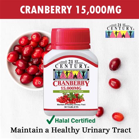 Qoo10 21st Century Cranberry Extract Tablets 15000mg Per Tablet