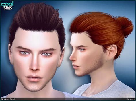 Blackout Hair By Anto At Tsr Sims 4 Updates Sims 4 Hair Male Sims