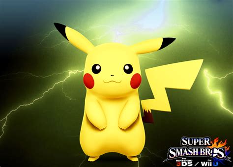 Super Smash Bros Wii U 3ds Pikachu By Legend Tony980 On Deviantart