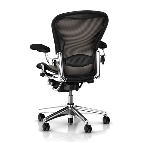 It's very comfortable to sit in and helps against back pain. Herman Miller Aeron Chair
