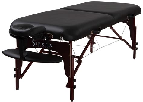 Sierra Comfort Premium Portable Massage Table With Mahogany Finish