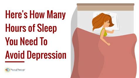 Science Explains How Many Hours Of Sleep You Need To Avoid Depression
