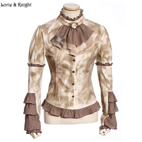 Buy Womens Vintage Victorian Gothic Steampunk Blouse