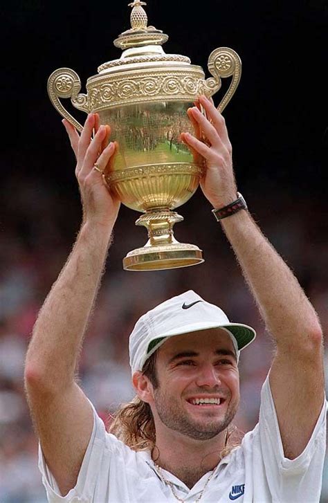 Andre Agassi Winning Wimbledon 1992 Sports Lifestyle Pinterest