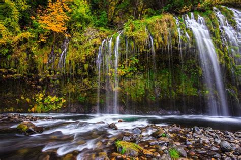 Mossbrae Falls In Northern California Stock Image Image Of Nature