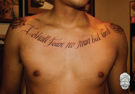 Tattoos For Men On Chest Quotes | Chest tattoo men, Tattoo quotes