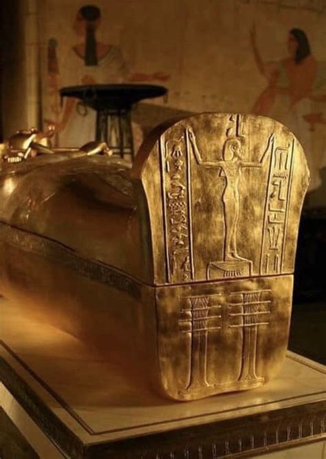 King Tut Ankhamon Golden Coffin Ancient Egyptian Artifacts Ancient