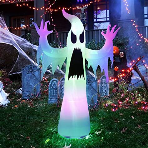Maoyue Halloween Inflatables Ghost 8 Ft Led Ghost Inflatables For