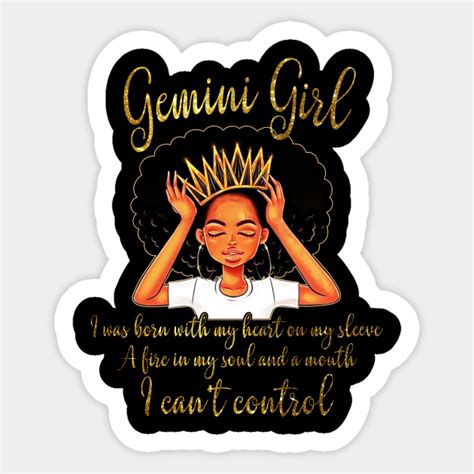 Im A Gemini Girl Funny Birthday T Shirt For Women Queen Funny Gemini